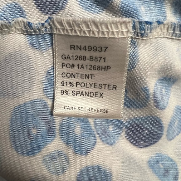 Tail cute stretch athletic bubble print top #M7 - Picture 6 of 6